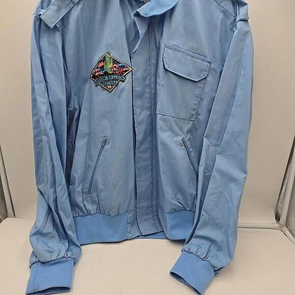 Vtg 1988 Tucson Retro Balloon Festival Bomber Jacket Windbreaker‎ Blue L - Picture 3 of 14